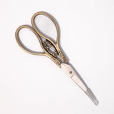Vintage-Inspired Brushed Brass Scissors