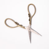 Vintage-Inspired Brushed Brass Scissors