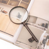 Aged Key Magnifying Glass