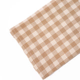 Gingham Tea Towel - Ivory and Tan