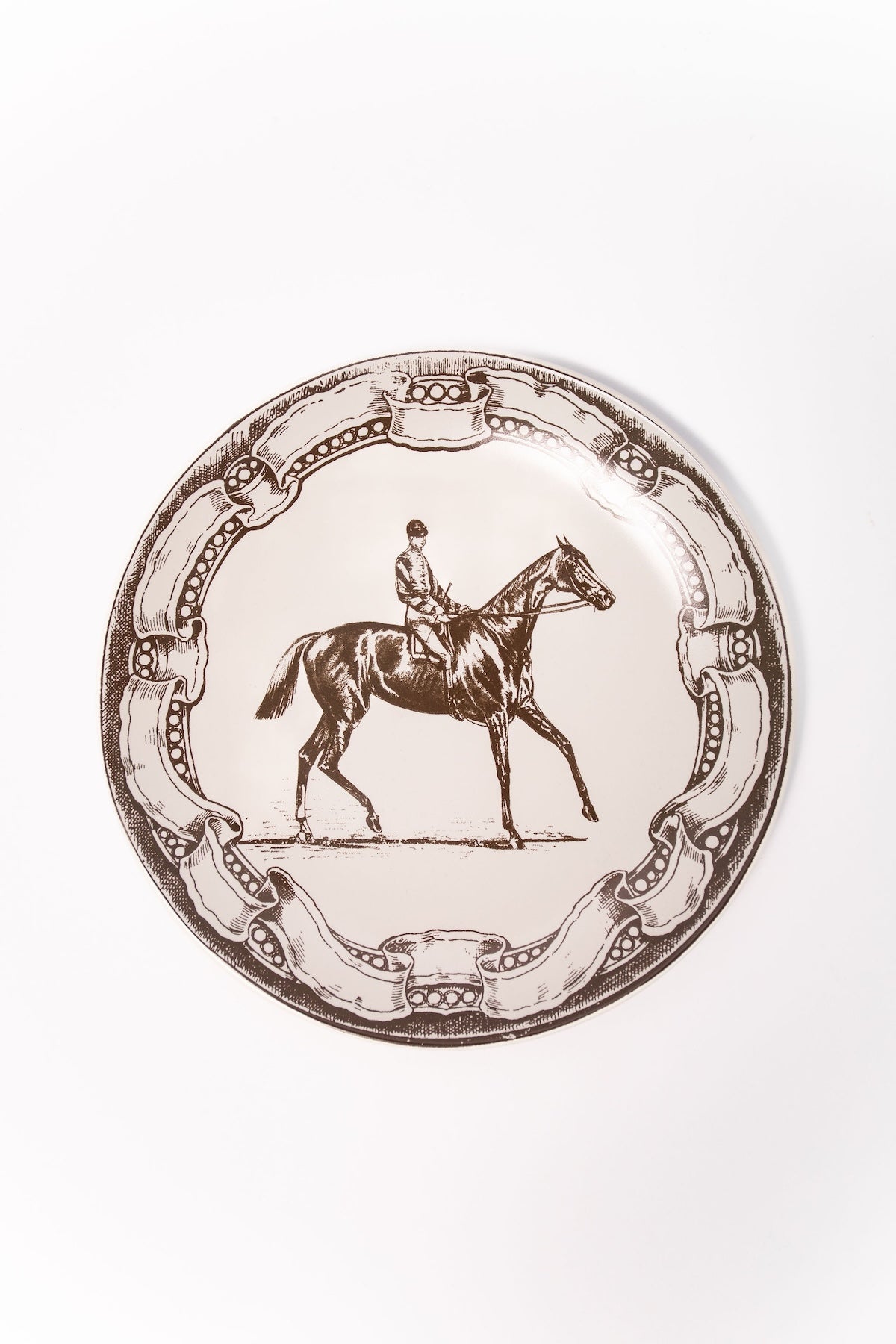 Vintage-Inspired Horse and Rider Plate