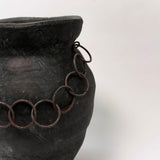 Terracotta Vase with Chain