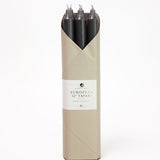 12" Taper Candles - Set of 6 - Charcoal