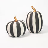 Matte Striped Pumpkin - Round