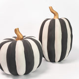 Matte Striped Pumpkin - Round