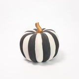 Matte Striped Pumpkin - Round