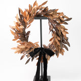 Bay Leaf Wreath with Ribbon - 30"
