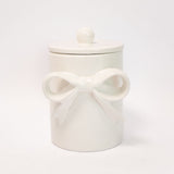 Ceramic Bow Canister - 2 Sizes