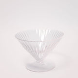 Ribbed Stemless Martini Glass