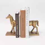 Iron Horse Bookends - Gold
