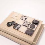 Onyx and Marble Tic Tac Toe Set