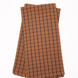 Checkered Tea Towel - Rust + Black