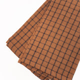 Checkered Tea Towel - Rust + Black