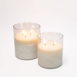 Jasmine Frosted Glass Candle - 2 Sizes