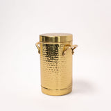 Hammered Gold Canister