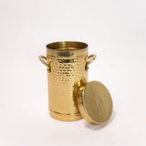 Hammered Gold Canister