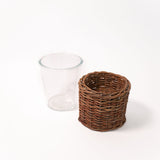 Woven Willow Hurricane Vase - 2 Sizes