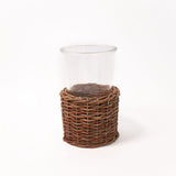 Woven Willow Hurricane Vase - 2 Sizes