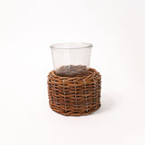 Woven Willow Hurricane Vase - 2 Sizes