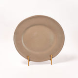 Handcrafted Oval Clay Dinner Plate