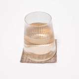 Brenham Stripe Coasters - Set of 4 - Stone