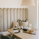 Hand-Woven Rattan Footed Basket