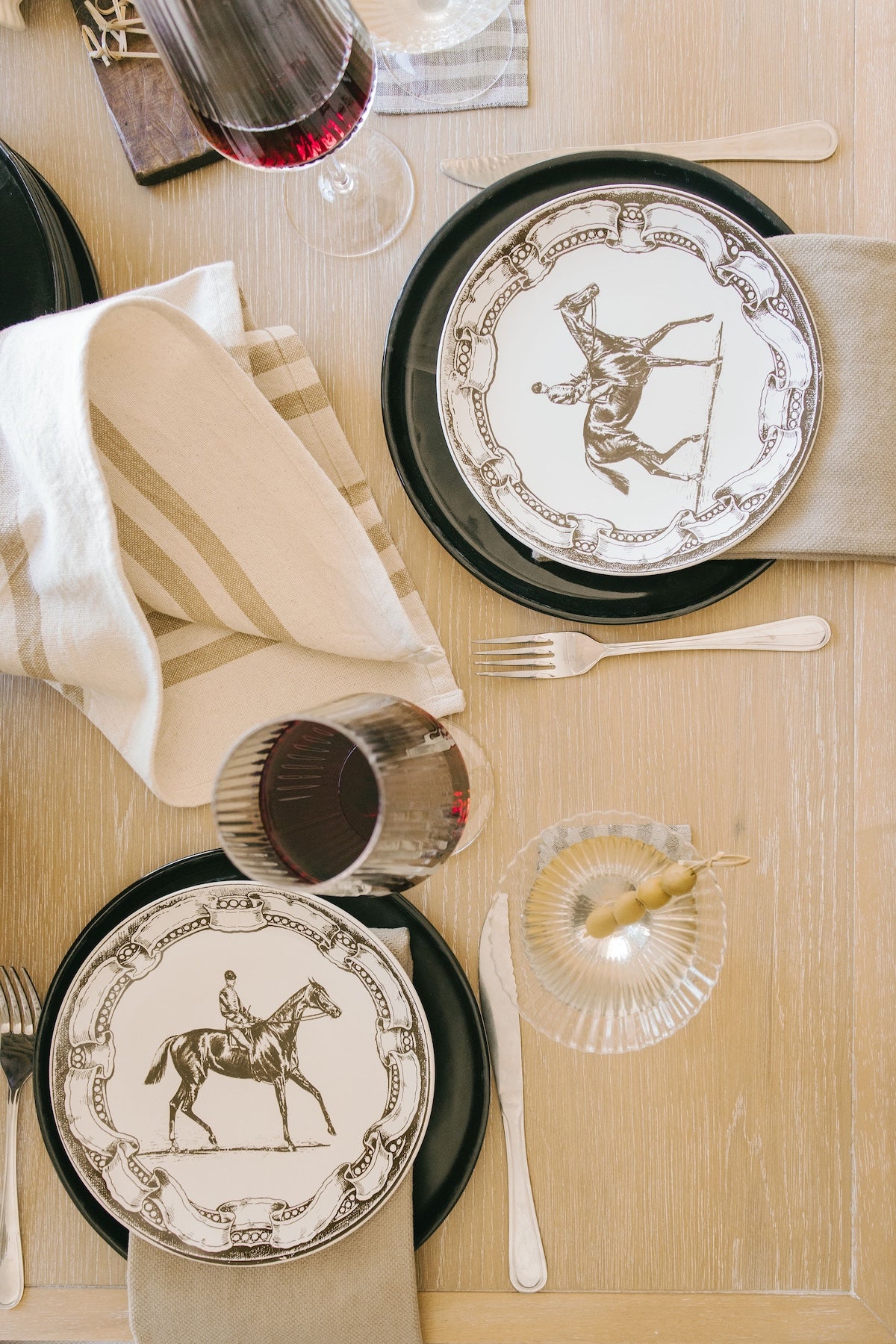 Vintage-Inspired Horse and Rider Plate