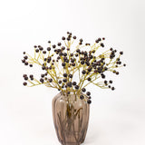 Smoked Ribbed Glass Vase - 2 Sizes