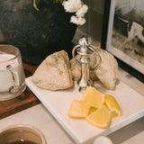 Marble and Silver Serving Tray
