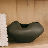 Organic-Shaped Vase - Matte Black