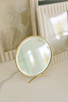 Antique Brass Folding Mirror