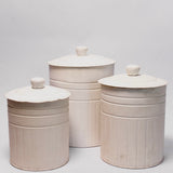 Ribbed Metal Canister - 3 Sizes