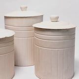 Ribbed Metal Canister - 3 Sizes