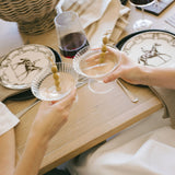 Ribbed Stemless Martini Glass