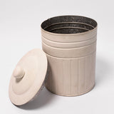 Ribbed Metal Canister - 3 Sizes