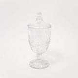Glass Urns with Lids - Set of 2