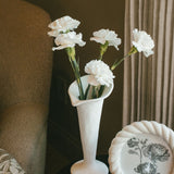 Trumpet Vase - White