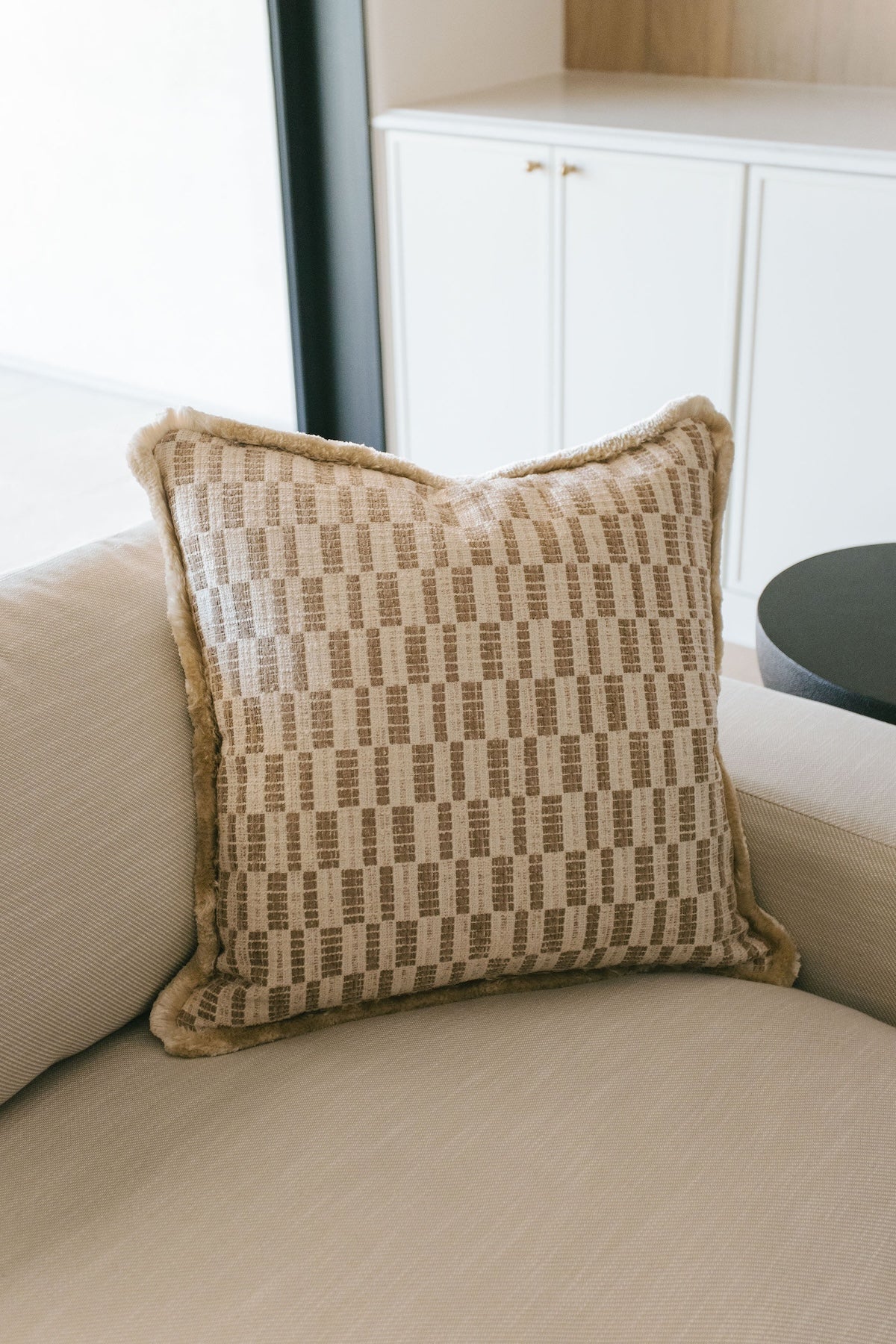 Geometric Fringe Pillow - 20