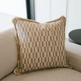 Geometric Fringe Pillow - 20"x20"