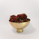 Rustic Gold Pedestal Bowl - 2 Sizes