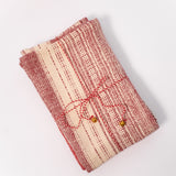 Red Patterened Woven Tea Towels - Set of 3