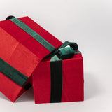 Red Present with Green Bow - 3 Sizes