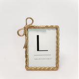 Gold Bow Picture Frame - 2 Sizes