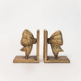 Gold Bow Bookends