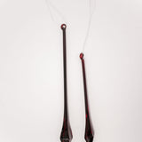 Teardrop Ornament - Dark Red - 2 Sizes