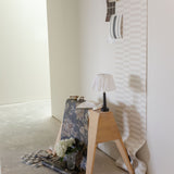 Faux Woven Stripe Natural Wallpaper
