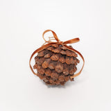 Pinecone Ornament with Ribbon