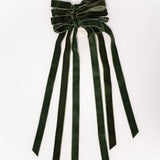 Velvet Bows - Green - Set of 3