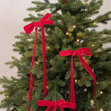 Velvet Bows - Red - Set of 3