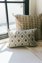 Botanical Block Print Lumbar Pillow  - 14